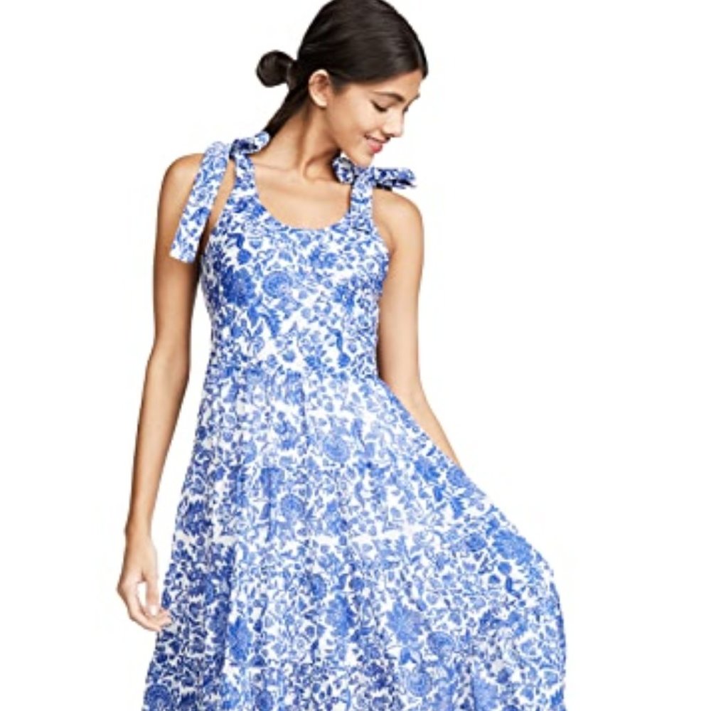 Free People Blue Floral Maxi Dress Size Small